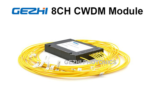 8 کانال سیمپلکس فیبر CWDM ماژول 1270 - 1610 نانومتر برای تقویت کننده فیبر نوری