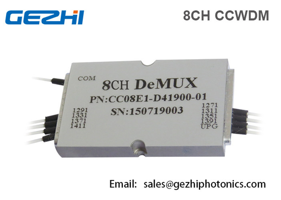 ماژول کوچک CWDM Mux Demux 8 کانال مولتی پلکسر فشرده نوری