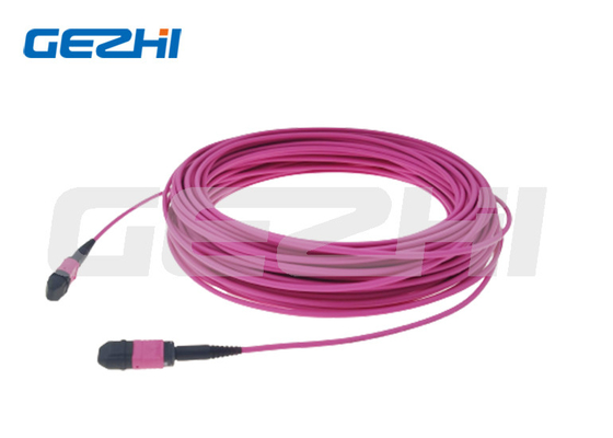 FTTH محصول چند حالته MPO OM4 Patch طول کابل را می توان سفارشی کرد.