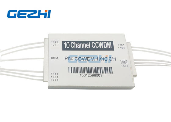 اجزای فیبر نوری 1491nm Optical Passive 1x10 Channels ماژول کامپکت CWDM
