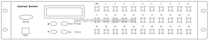 FSW 1x48 سوئیچ فیبر نوری 19 اینچ 2U Rackmount 1260 ~ 1650nm حالت تک 1