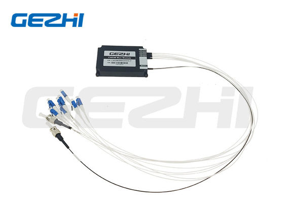 خرید ماژول 1x8 CWDM Mux Demux 1470 ~ 1610nm فیبر تک هسته ای با کانکتورهای LC / UPC ST / UPC برای مرکز داده تولید آنلاین