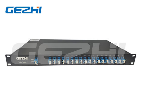 خرید ماژول مالتی‌پلکسر/دی‌مالتی‌پلکسر CWDM ۱۸ کاناله با فیبر دوبلکس در شاسی رک‌مونت ۱۹ اینچی ۱U تولید آنلاین