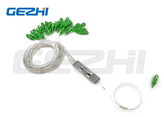خرید اسپلیتر نوری PLC فولادی 1x32 SC APC با فیبر G657A1 برای کاربردهای FTTH تولید آنلاین