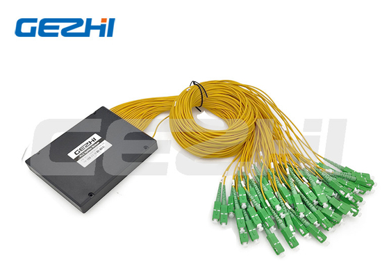 خرید OEM 1x64 G657A1 SC/APC Optical Fiber PLC Splitter نوع جعبه ماژول ABS online manufacture