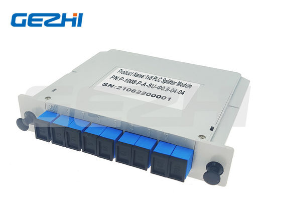 خرید تقسیم کننده PLC 1x8 سفارشی با کانکتورهای SC UPC برای شبکه های GEPON تولید آنلاین