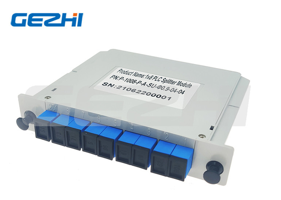 خرید اتصالات SC UPC تقسیم کننده فیبر نوری کاست 1x8 سفارشی برای GEPON online manufacture