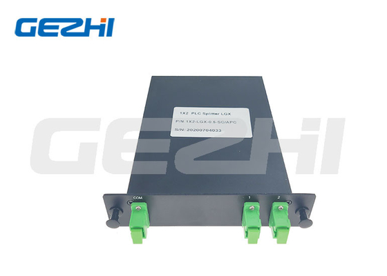خرید 1x2 LGX Box Fiber Optical Splitter 1*2 SC/APC Connector for FTTH FTTA Distribution Box online manufacture
