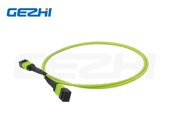 خرید OM5 MPO Patch Cable برای FTTX / مرکز داده / سیستم نوری سیم پیچ فیبر نوری online manufacture