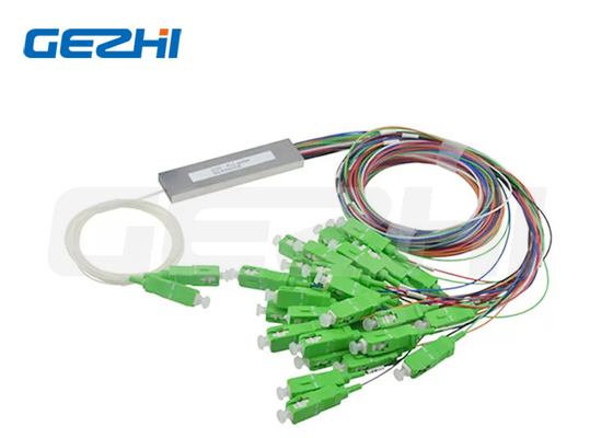خرید Mini Coupler 2 X 8 SC / APC فیبر نوری تقسیم کننده WDM 1.5M برای جعبه FTTH online manufacture