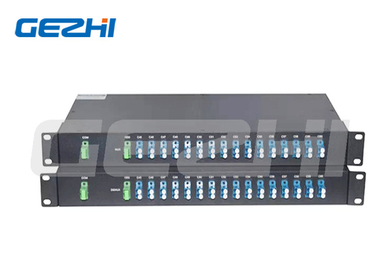 خرید 16 کانال C21-C36 دو فایبر FMU 1U Rack Mount، LC/UPC Expansion Port DWDM Mux Demux online manufacture