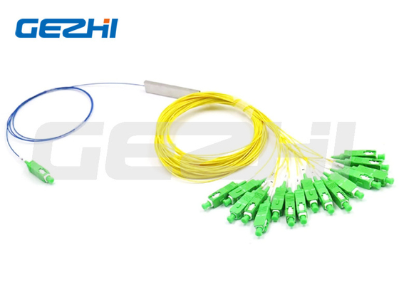 خرید 60x12x4mm PLC فیبر نوری Splitter G657A2 1x16 فیبر نوری Splitter online manufacture