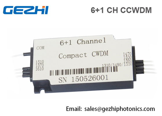 ماژول مولتی پلکسر فیبر نوری فشرده CWDM 6 + 1CH CWDM Mux Demux