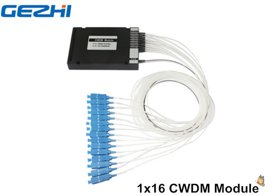 دستگاه غیرفعال 1 X 16 CWDM Mux Demux برای شبکه WDM / سیستم CATV