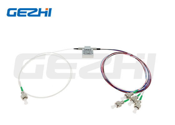 1x4T 1310nm فیبر نوری سوئیچ با زمان سوئیچ سریع و قفل یا غیر قفل کنترل