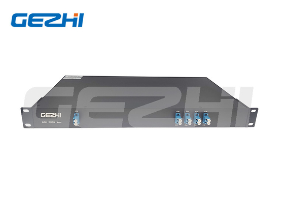 تلفات درج کم 8 کانال 100 گیگاهرتز DWDM mux تجهیزات 1U Patchpanle Rackmount نوع فیلترها Multiplexer