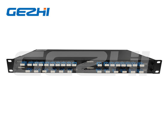100 گیگاهرتز 8 کاناله DWDM Mux Demux با رک مونت 1U برای سیستم های WDM مرکز داده