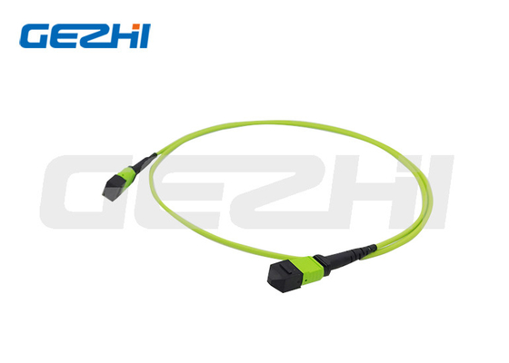 OM5 Multimode MPO Fiber Optic Jumper Patch Cord Cable کانکتور زنانه یا مردانه برای مرکز داده