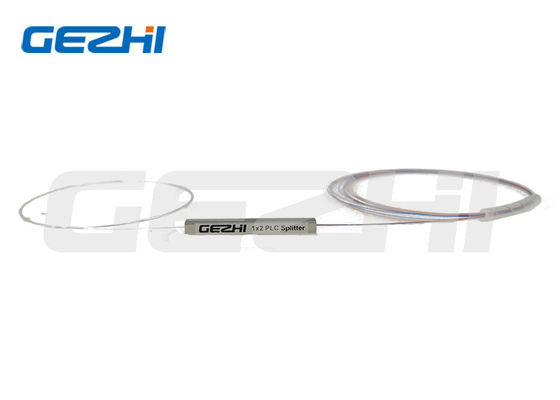 1260-1650nm 1x2 PLC Splitter فیبر نوری برهنه با فیبر G657A1 برای برنامه های کاربردی FTTH