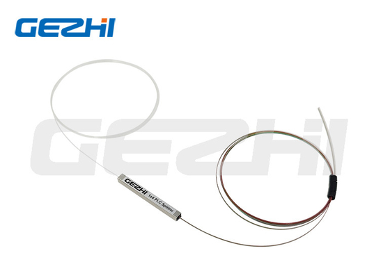 1x4 برهنه فیبر نوری PLC شکاف لوله فولادی نوری PLC شکاف بدون اتصال