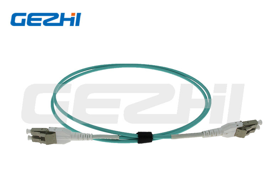 مرکز مخابرات / داده LC OM3 MPO سیم پیچ فیبر نوری با ژاکت PVC / LZH