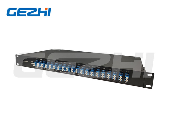 ماژول 18CH CWDM Mux Demux 1270 - مالتی پلکسر 1610 نانومتری LC/UPC 20 نانومتری