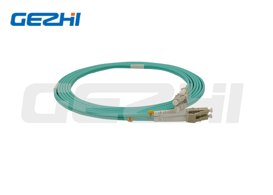 LC OM3/OM4 8/12/24f MPO/MTP سیم پیچ فیبر نوری MPO با اتصال کابل 12 هسته ای