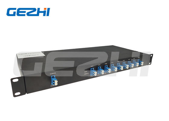 8ch CWDM Mux Demux 1U Rackmount Fiber Multiplexer 1470-1610nm برای سیستم های PON CATV