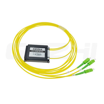 موکس دموکس قابل تنظیم DWDM با از دست دادن ورودی ≤7.0dB، دمای عملیاتی -40 °C ~ +85 °C و فاصله کانال 100GHz تا 5GHz