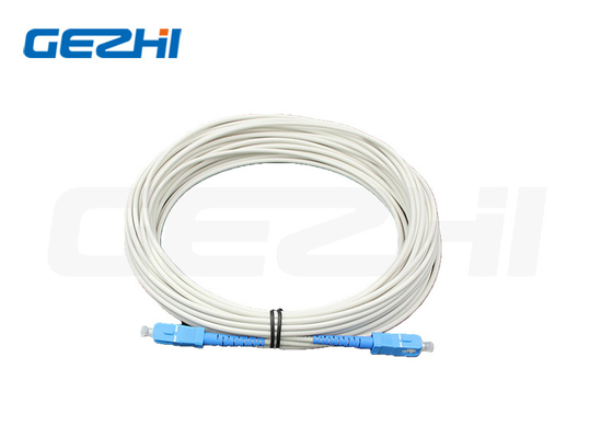 SC APC Single Mode Simplex Fiber Optic Armour Patchcord با استفاده از فیبر نوری