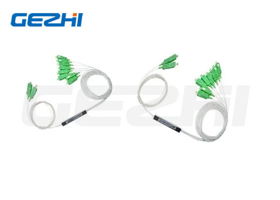 2X8 LC G657A1 0.9mm فولاد نوع فیبر نوری PLC Splitter برای برنامه های کاربردی FTTx