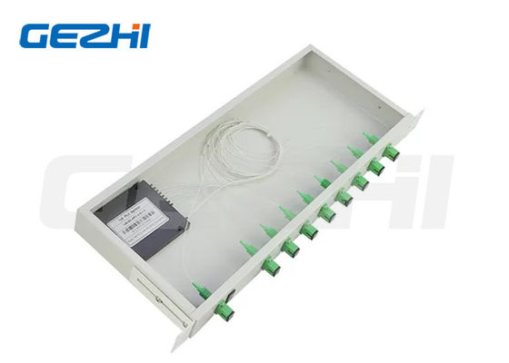 1U 19 Inch Rack Mount PLC Splitter برای FTTH FTTB FTTX PON CATV با از دست دادن ورودی کم