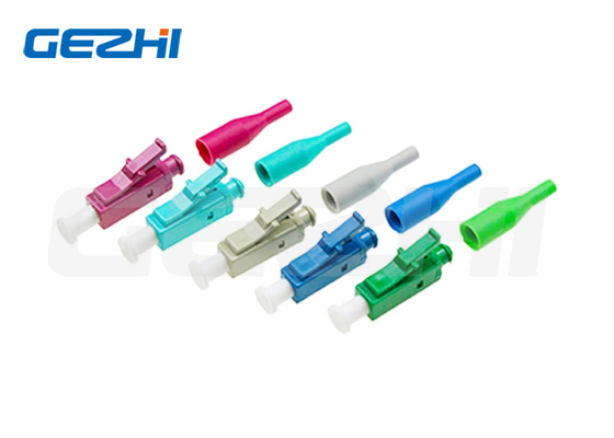 کانکتور فیبر نوری Simplex Single Mode Compact LC UPC APC 0.9mm FTTH سبز آبی