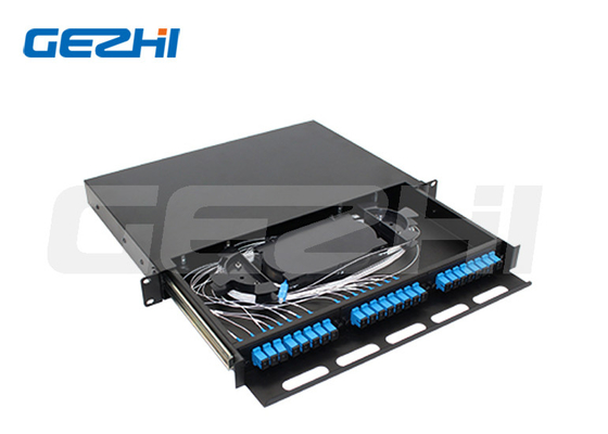 جعبه نوری قابل برداشت 24 هسته SCUPC 1U ODF فریم توزیع نوری