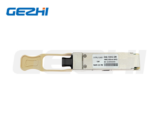 MPO 100G 850nm SR ماژول گیرنده نوری DDM 100M QSFP28 پشتیبانی OEM