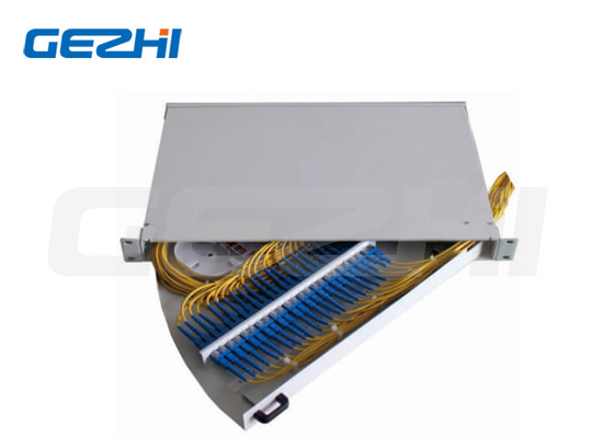 19' 1U Side Pull Out Rack Mount Fiber Optic Patch Panel (پنجره ی پوشه ای از فیبر نوری)