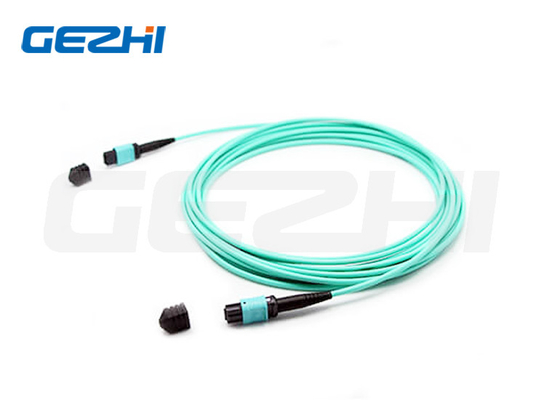12F MPO ((زنان) - MPO ((زنان) 3.0mm LSZH Fiber Patch Cable / Trunk Cable