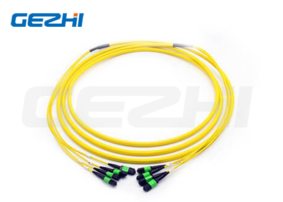 48F MPO ((زنان) - MPO ((زنان) 3.0mm LSZH Fiber Optic Patch Cable / Trunk Cable