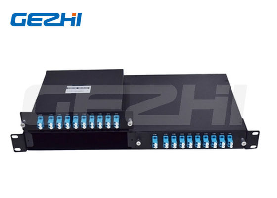 ماژول مالتی‌پلکسر/دی‌مالتی‌پلکسر CWDM 18 کاناله با طول موج 1270-1610 نانومتر و طراحی کاست LGX 1U