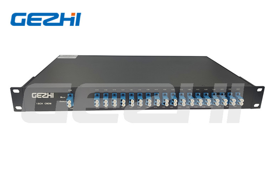 ماژول 18CH CWDM ماژول CWDM Mux Demux 16 Ch دو فایبر چندگانه 1U 19'