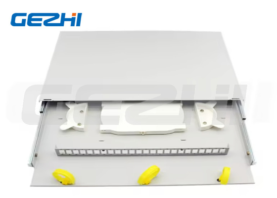 19 اینچ 1U Slide Rail Rack Mount Full Cover پانل پیچ فیبر نوری