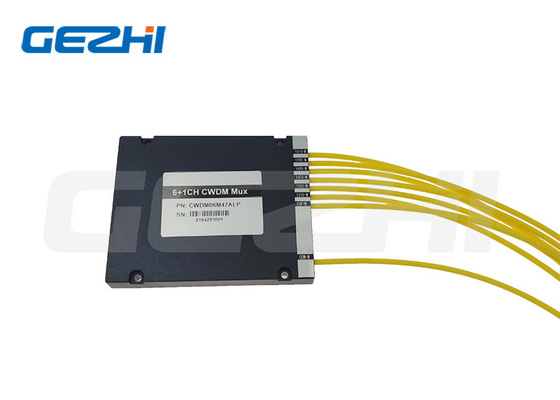 ماژول CWDM Wdm 6+1CH CWDM MUX FTTX ABS کانکتور تک فیبر SC/APC LC/APC