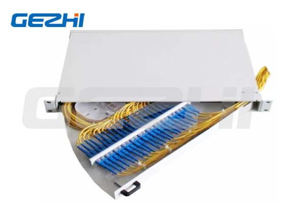 19 اینچ 1U Side Pull Out Rack Mount Fiber Optic Patch Panel برای مرکز داده شبکه های لاین بی سیم