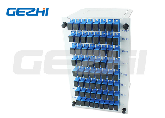 ماژول ورودی پلاستیکی نوع کاست 1*64 PLC Splitter 130*101*206mm