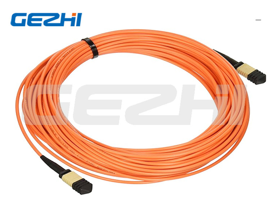 LSZH سیم پیچ فیبر نوری 24F MPO زنانه به MPO زنانه کابل 3.0mm