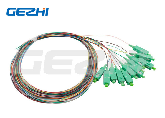 نوع کانکتور نوری SC/APC فیبر نوری Pigtail 9/125 سیم پیچ فیبر برای مخابرات