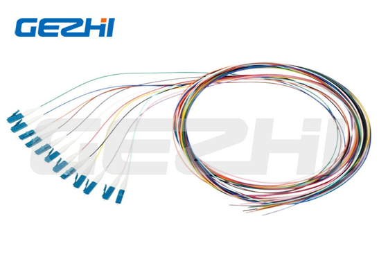 سیم پیچ فیبر نوری Pigtail 12 Core LC/UPC SM بدون ژاکت سیم پیچ