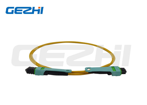 MPO OS2 Patch Cord Single Mode 9/125μm کابل پیچ فیبر نوری MPO با چگالی بالا