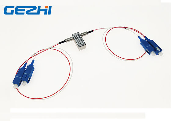 2x2 بای پاس مکانیکی فیبر نوری سوئیچ 1260 - 1650nm پلاگ و بازی