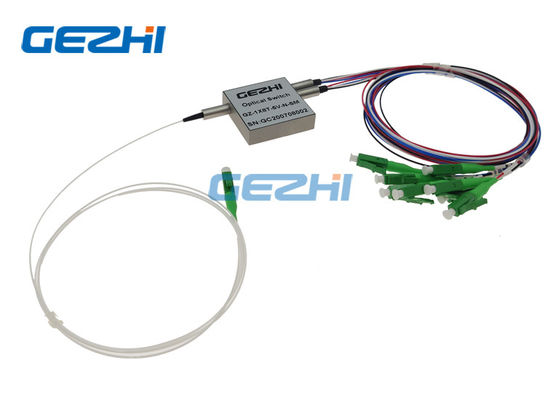 سوئیچ های فیبر نوری مکانیکی غیر Latched 1x8 1650nm مکانیکی